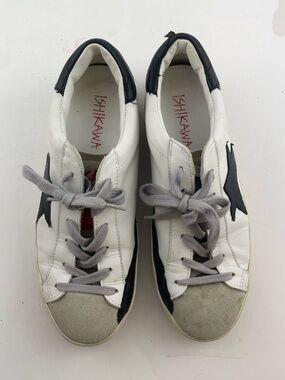 Ishikawa Men's White & Black Low-Top Sneakers